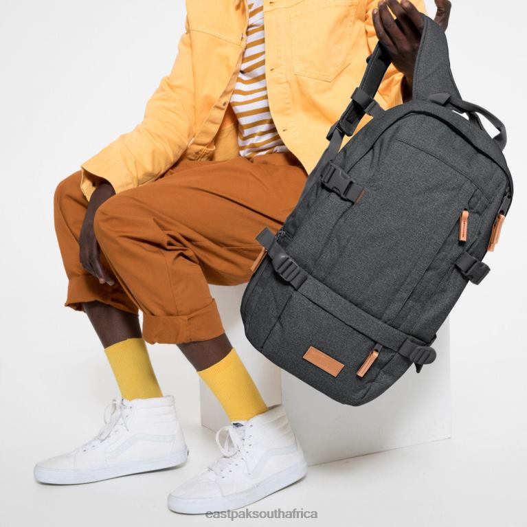 floid_black_denim_eastpak_4n244159backpacks.jpg Floid Black Denim Eastpak 4N244159Backpacks - Image 1